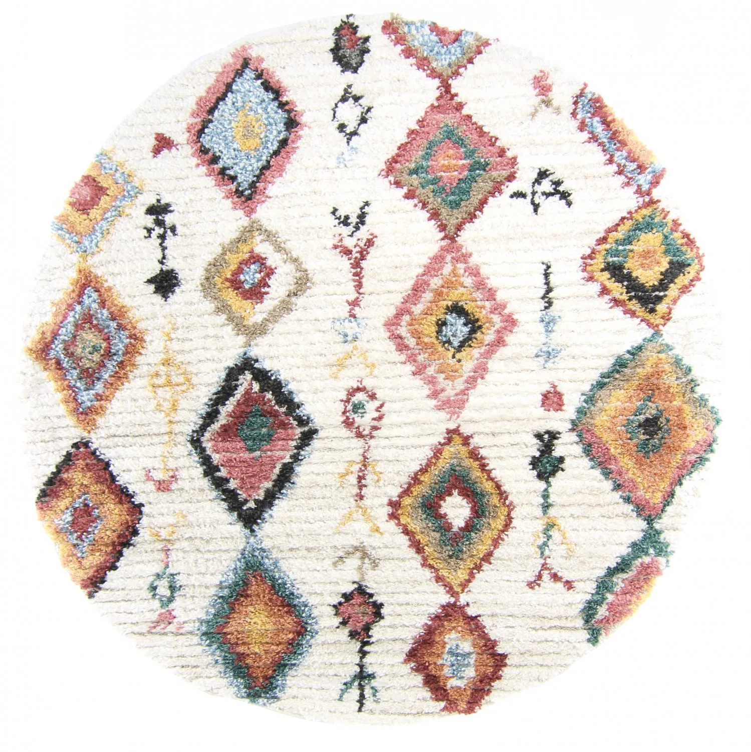 Tapetes redondos - Sezze (bege/multi)