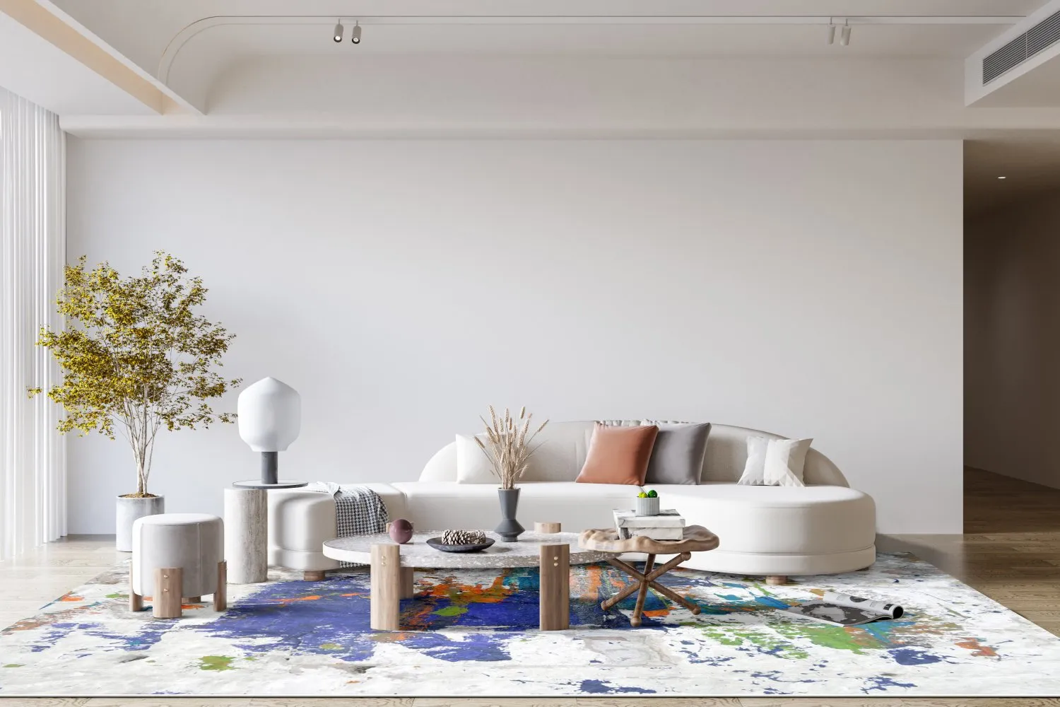 Tapete Wilton - Como (multicolorido)