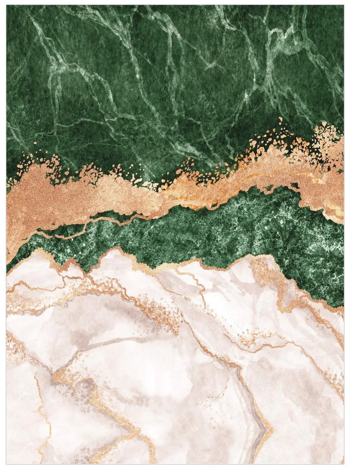 Tapete Wilton - Padova (verde/branco/laranja)