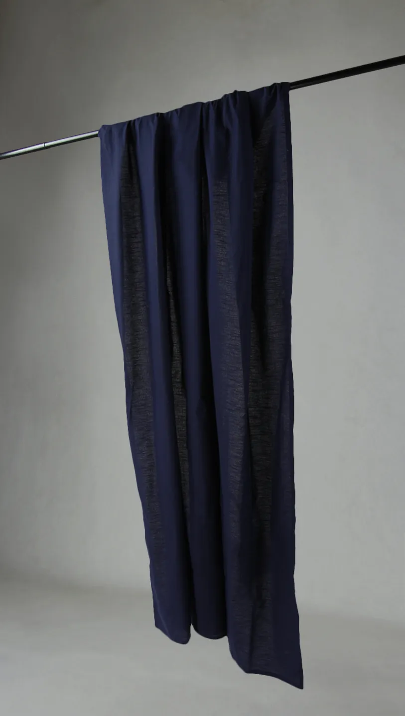 Cortinas - Cortina de algodão Adriana (preto)