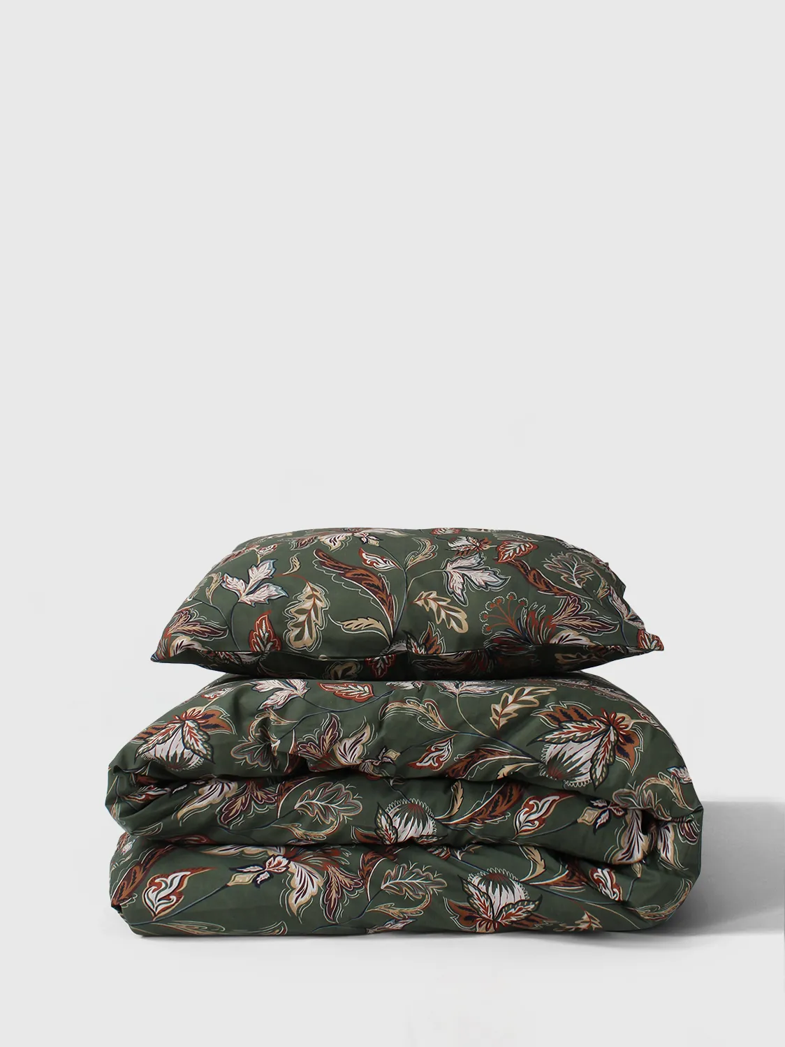 Conjunto de capa de edredão - Dagny (verde)