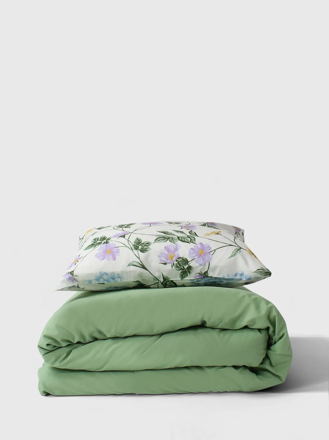 Conjunto de capa de edredão - Dahlia (azul)