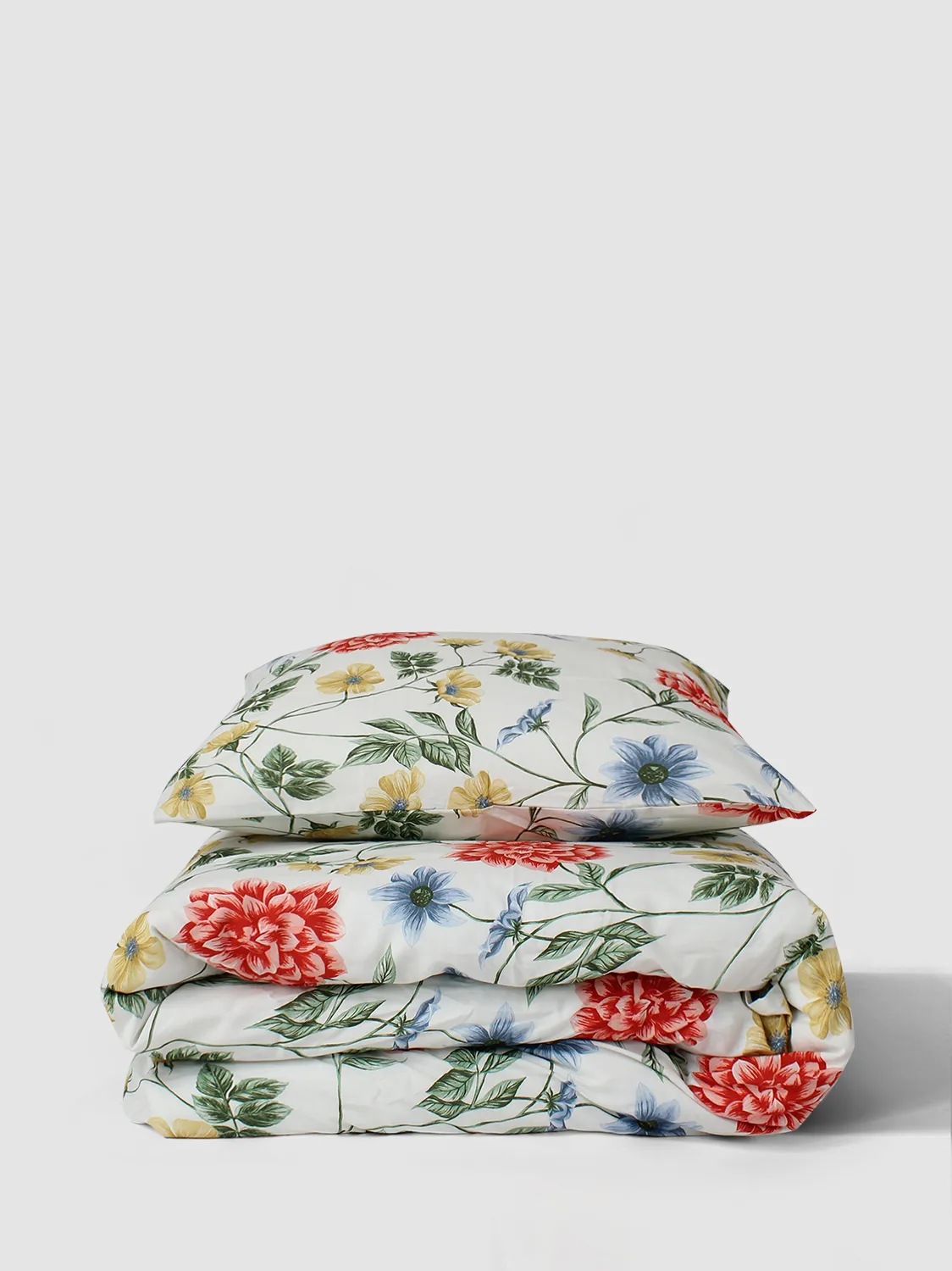 Conjunto de capa de edredão - Dahlia (vermelho)