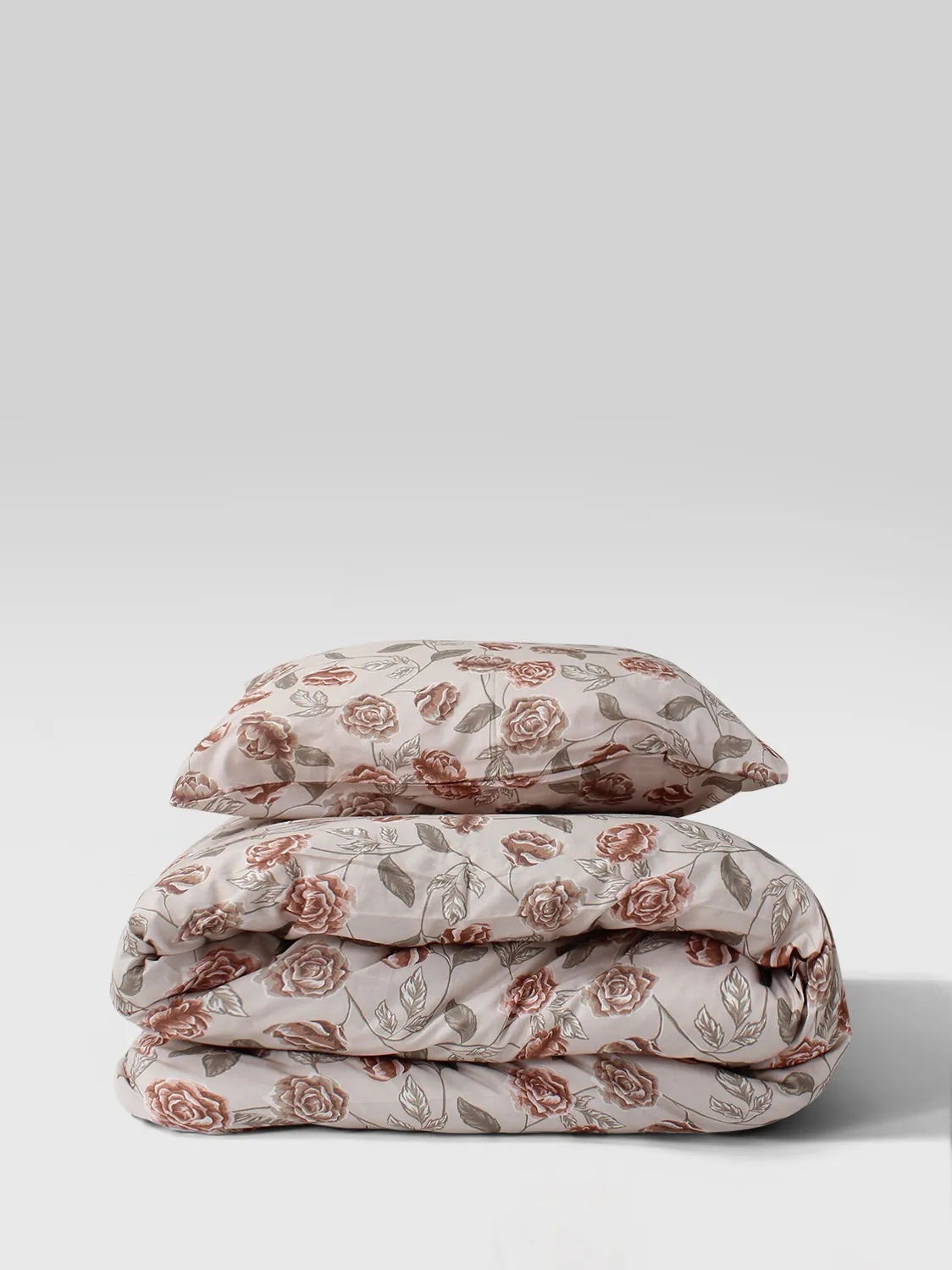 Conjunto de capa de edredão - Wreath (rosa)