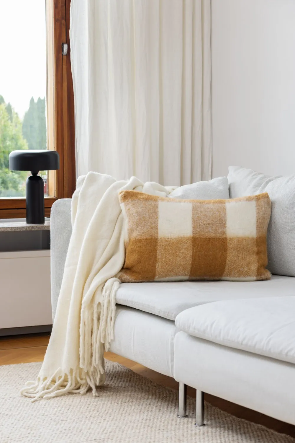 Capa de Almofada em Mistura de Lã - Phoebe (amarelo)