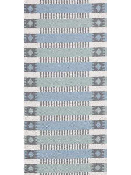 Plastmattor - Horredsmattan Märta (blå/grön)