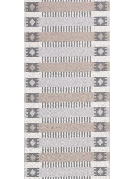 Plastmattor - Horredsmattan Märta (grå/beige)