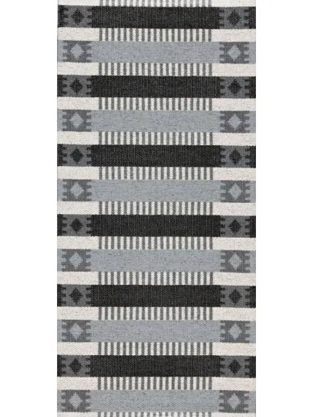 Plastmattor - Horredsmattan Märta (grå/svart)