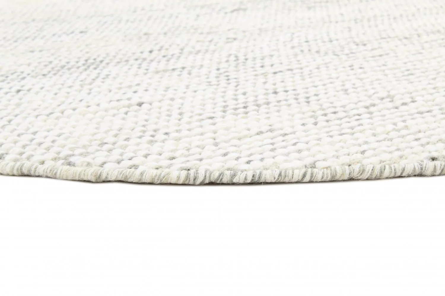 Tapete redondo - Plockton (cinza/branco/verde)