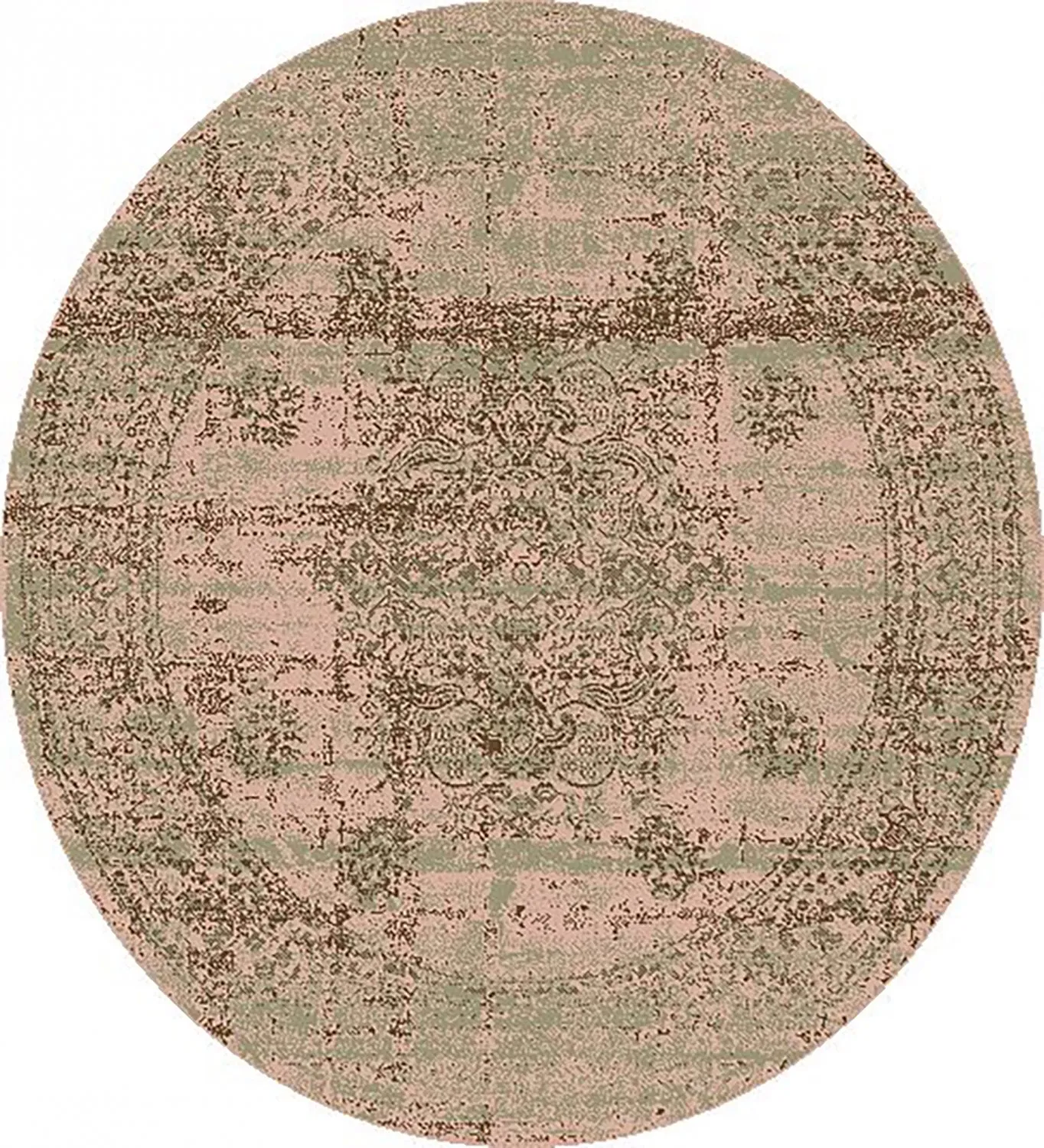 Tapete redondo - Peking Royal (rosa)