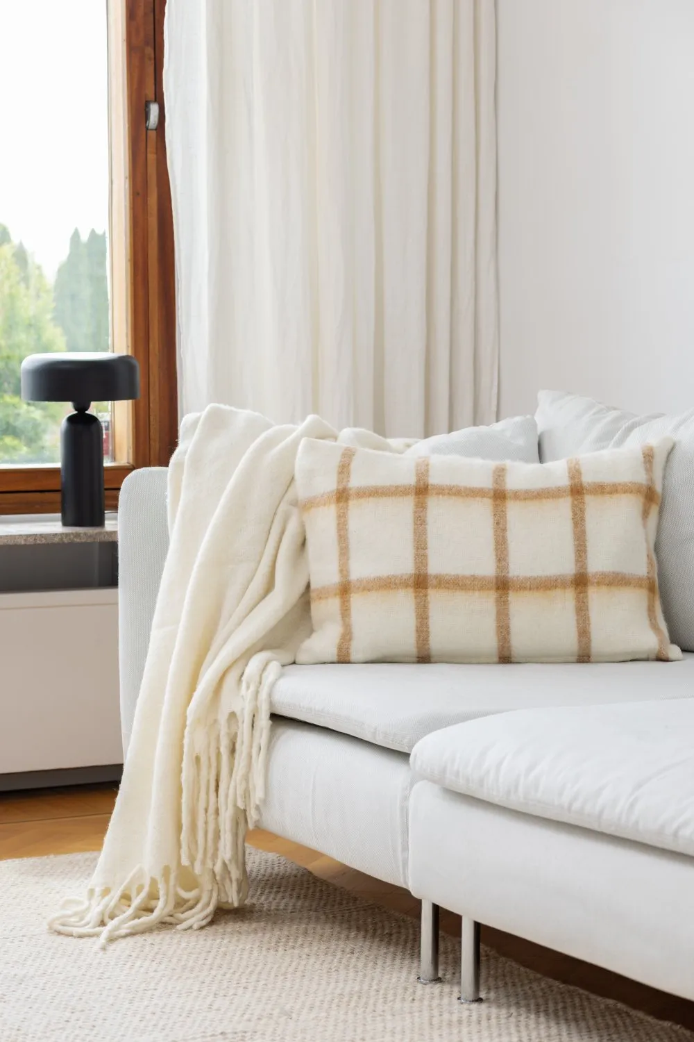 Capa de Almofada em Mistura de Lã - Rachel (amarelo)