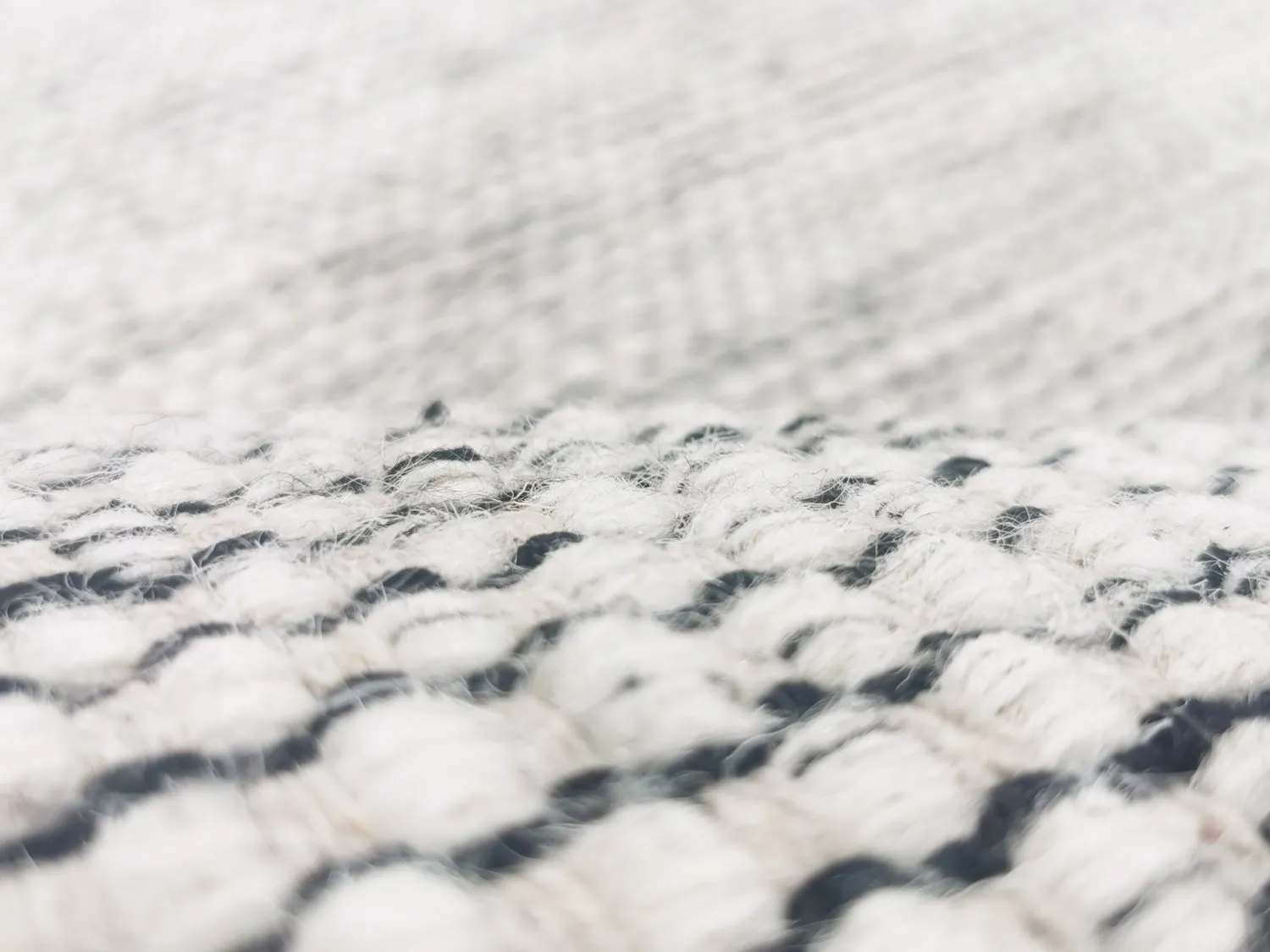 Tapete redondo - Otago (preto/branco)