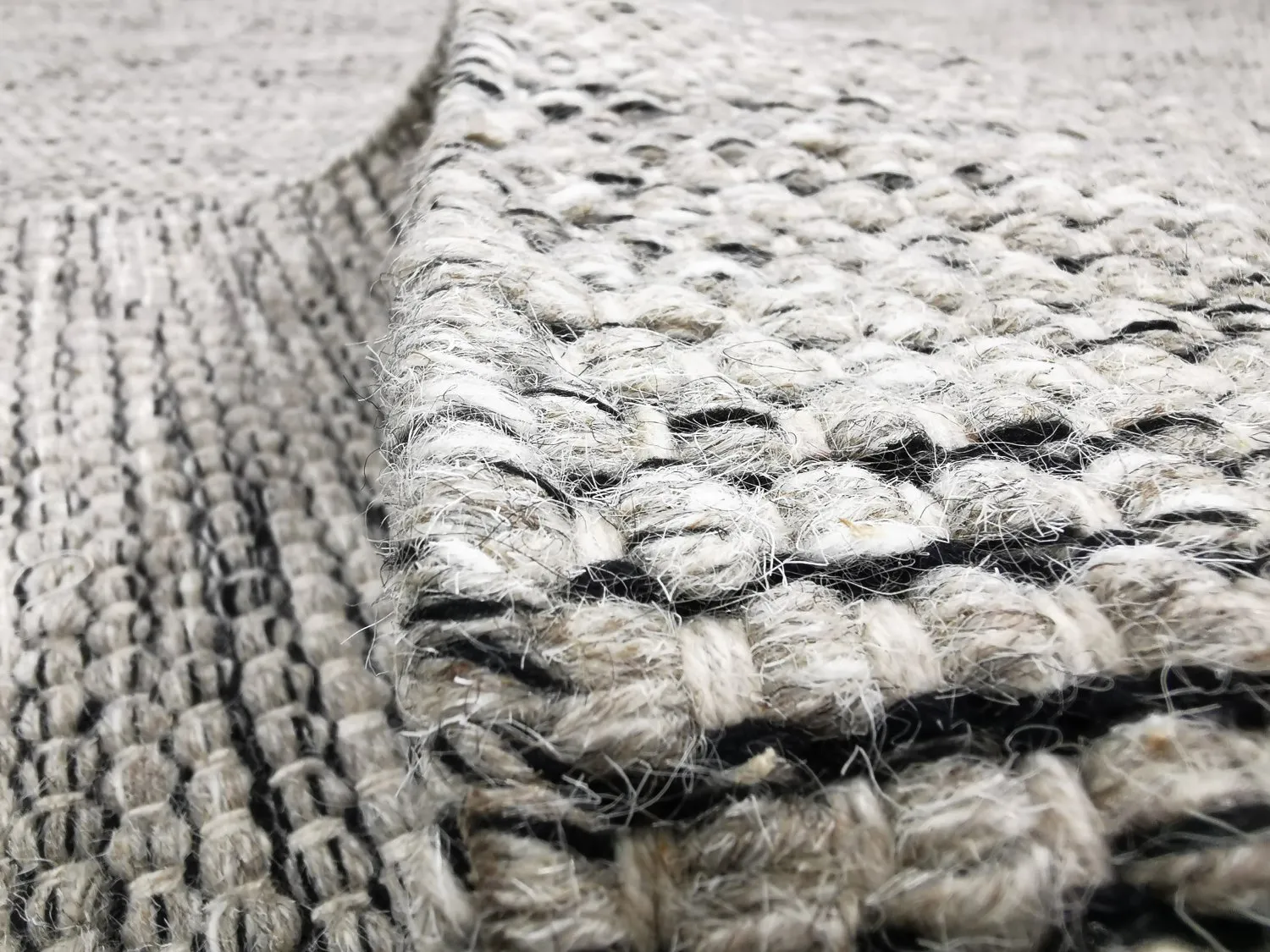 Tapete redondo - Otago (cinza/preto)