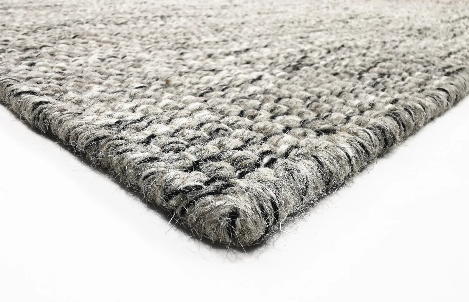 Tapete de lã - Otago (cinza/preto)