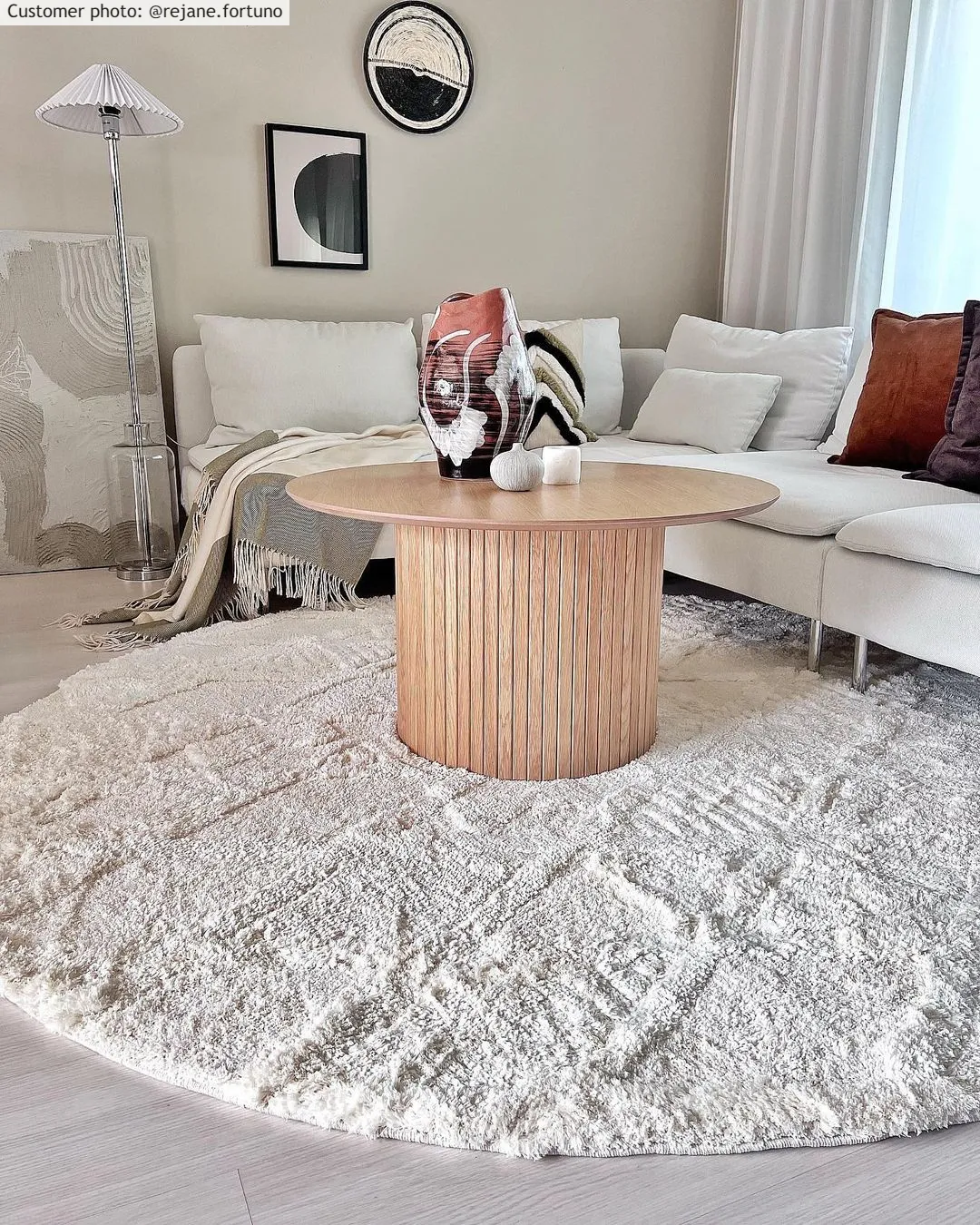 Tapetes redondos - Rostock (offwhite)