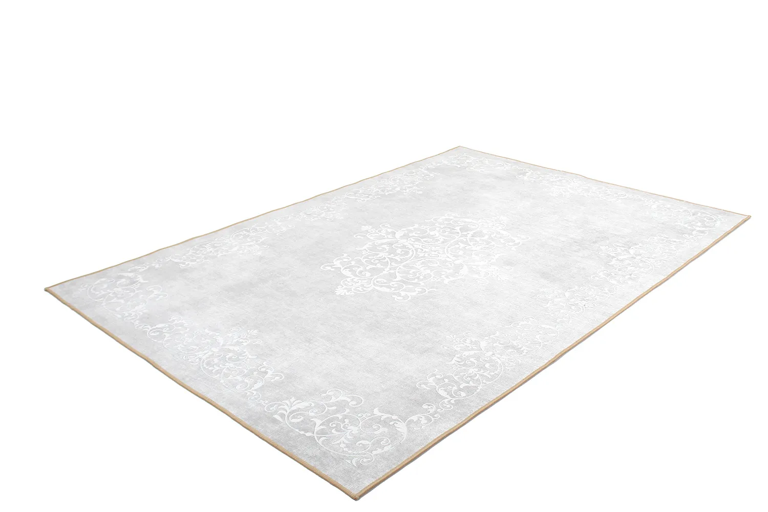 Tapete Wilton - Santi (cinza claro/branco)