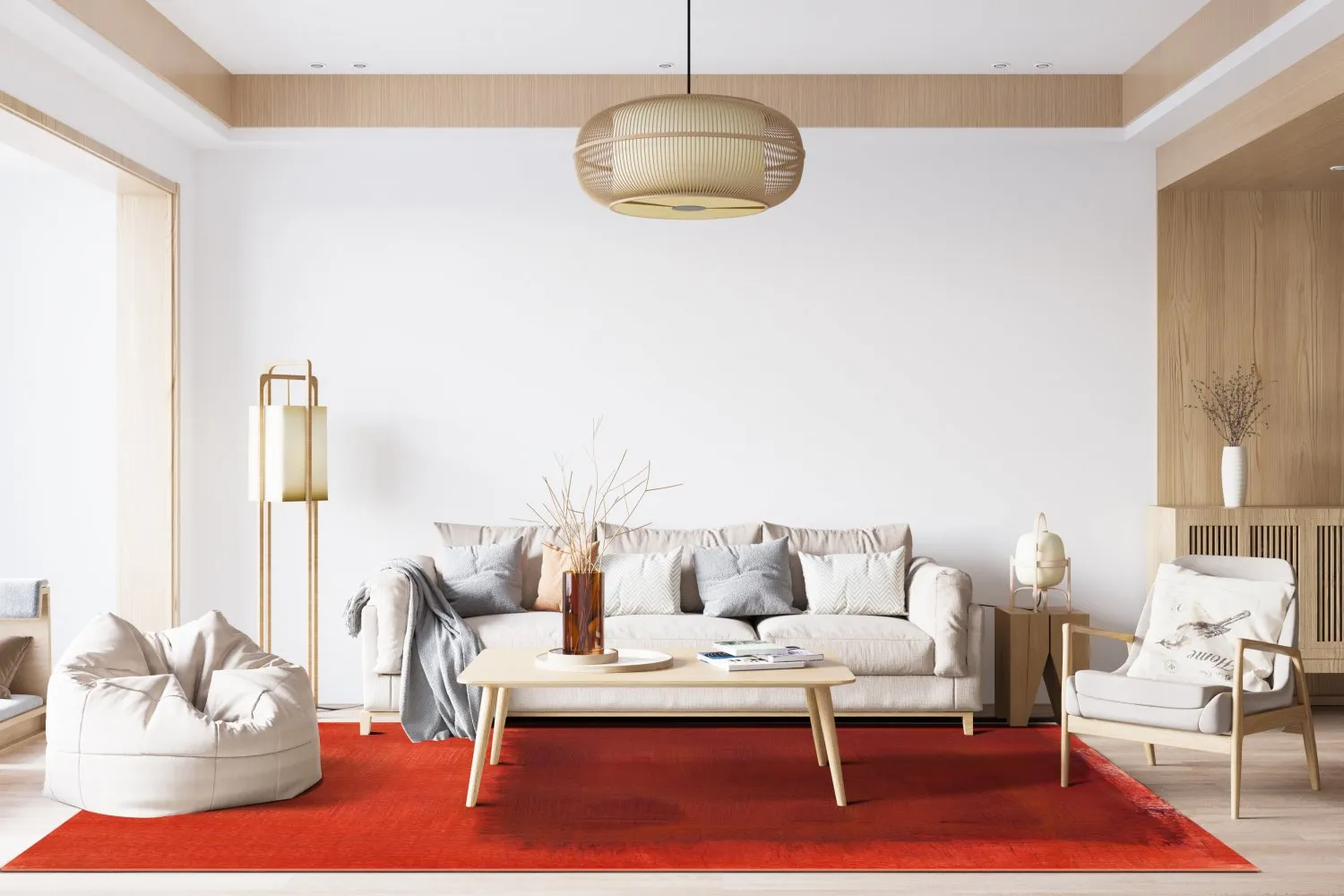 Tapete Wilton - Bidarray (vermelho)