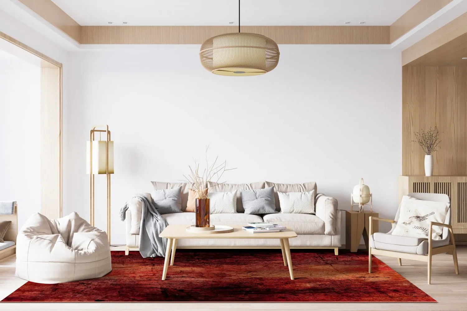 Tapete Wilton - Wells (vermelho)