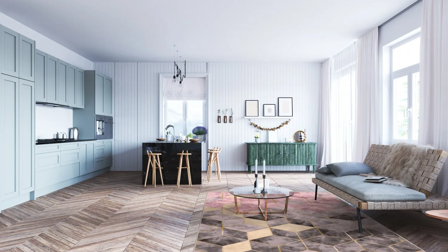 Tapete Wilton - Brendola (rosa/cinza/dourado)