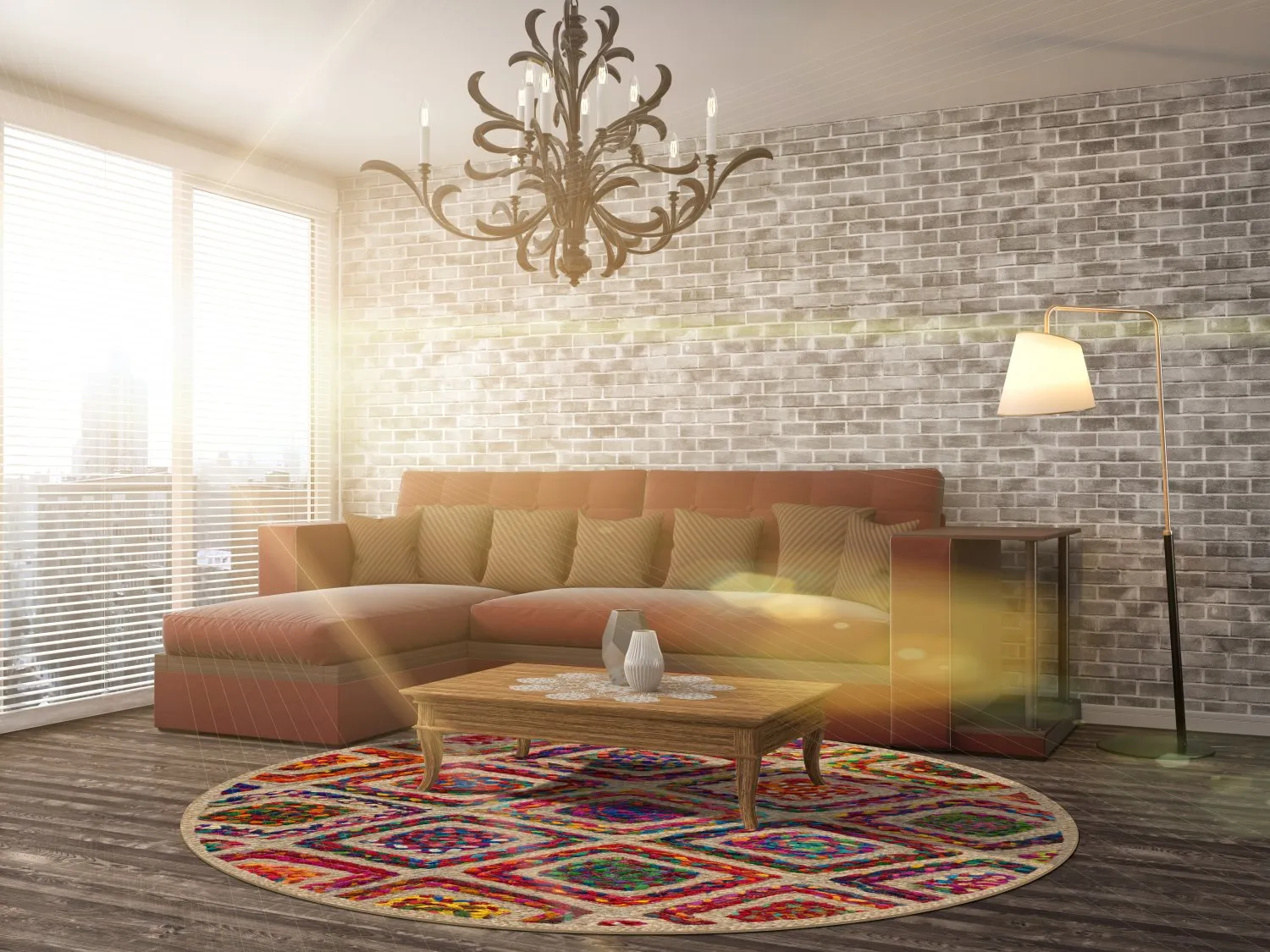 Tapete redondo - Arosa (multicolorido)