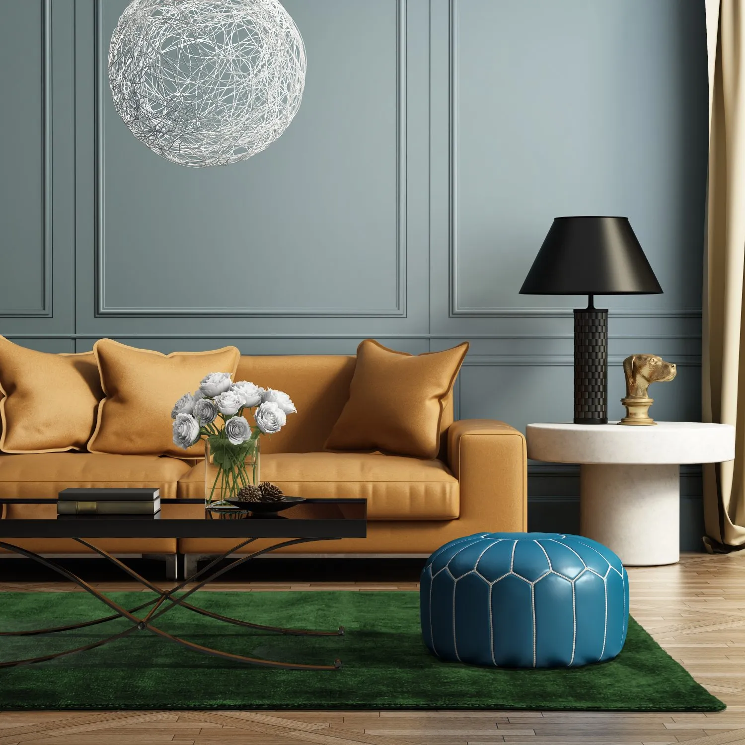 Recycled PET with viscose look (verde)