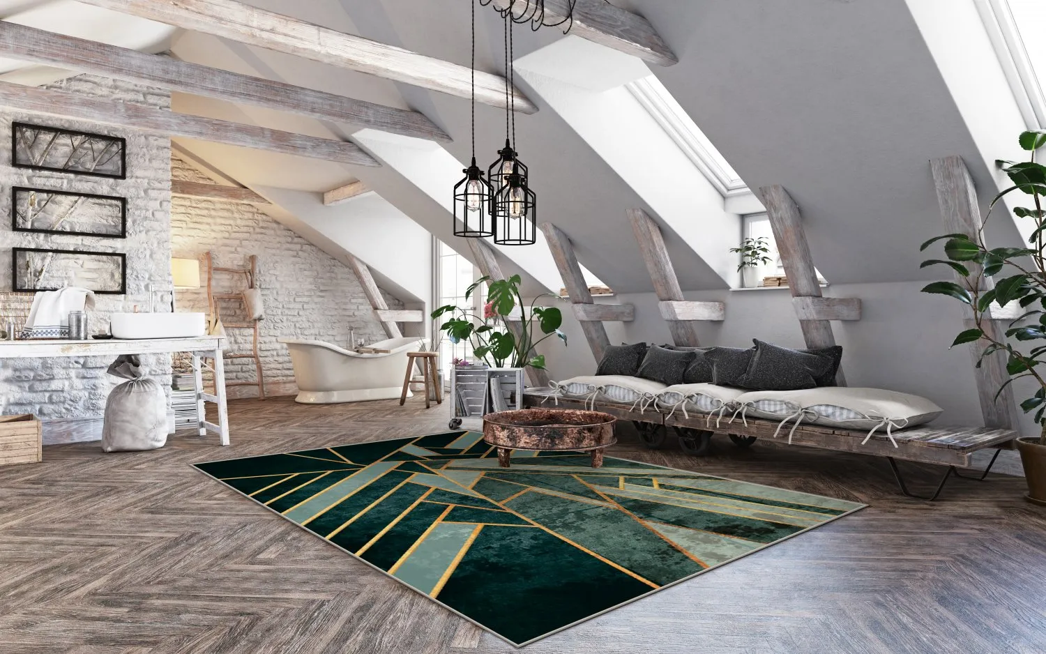 Tapete Wilton - Amasra (verde)