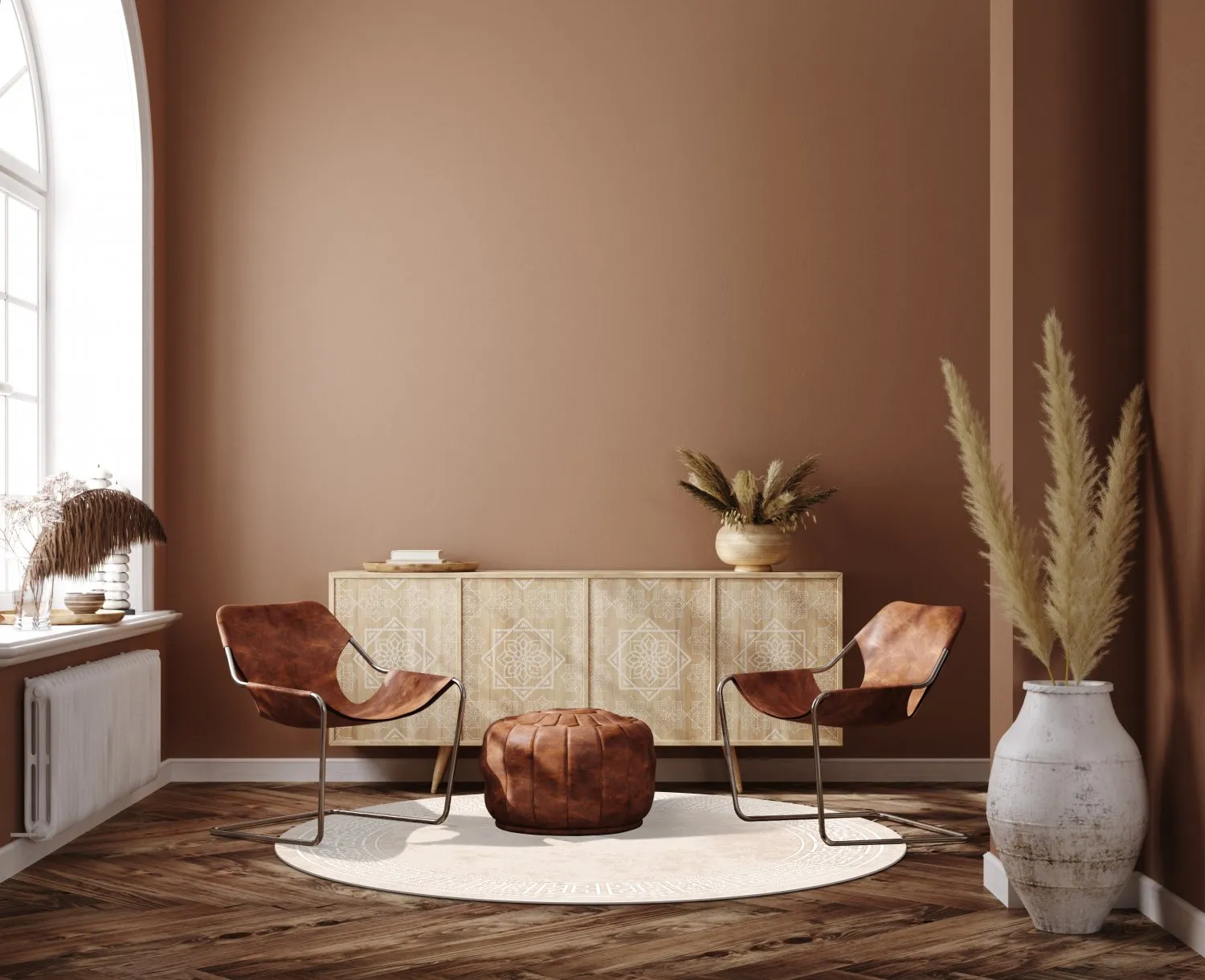 Tapete redondo - Kuba (bege)