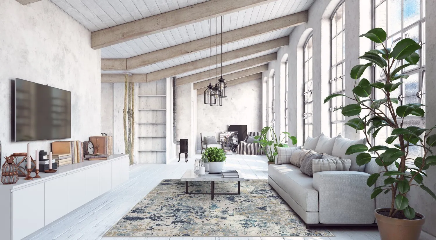 Tapete Wilton - Hiboun (azul)