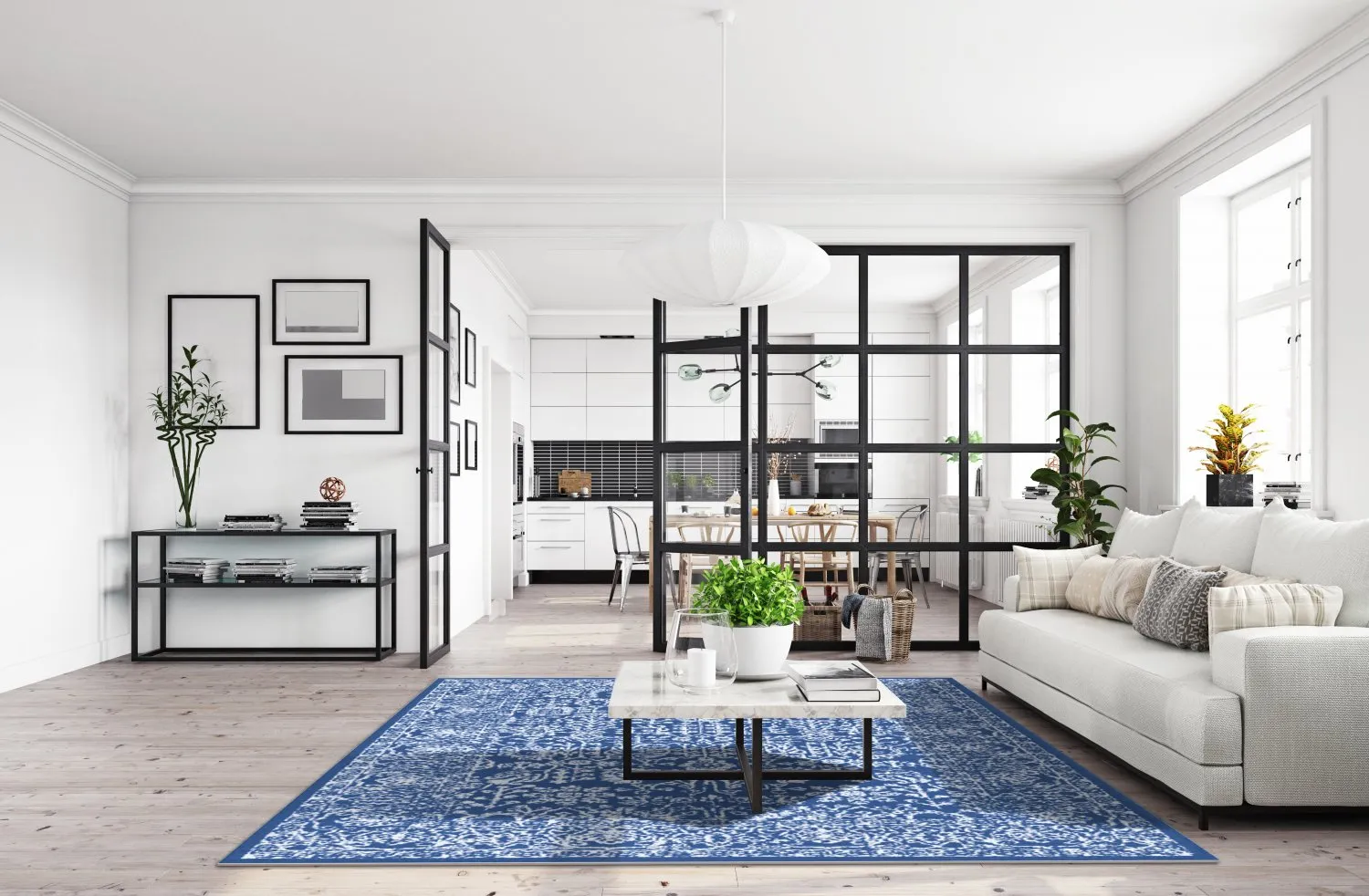 Tapete Wilton - Menfi (azul)