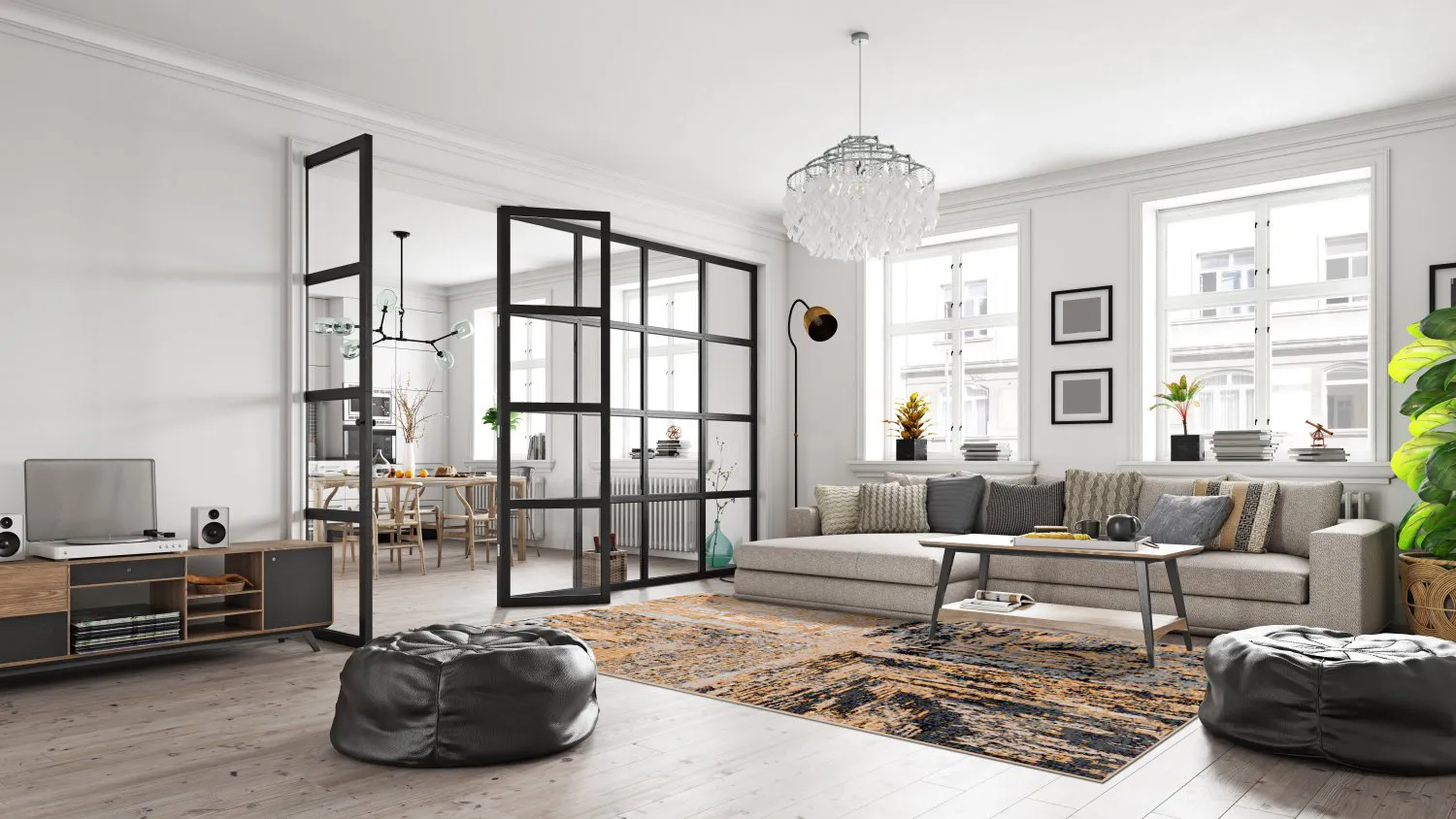 Tapete Wilton - Tizzano (dourado/multicolorido)