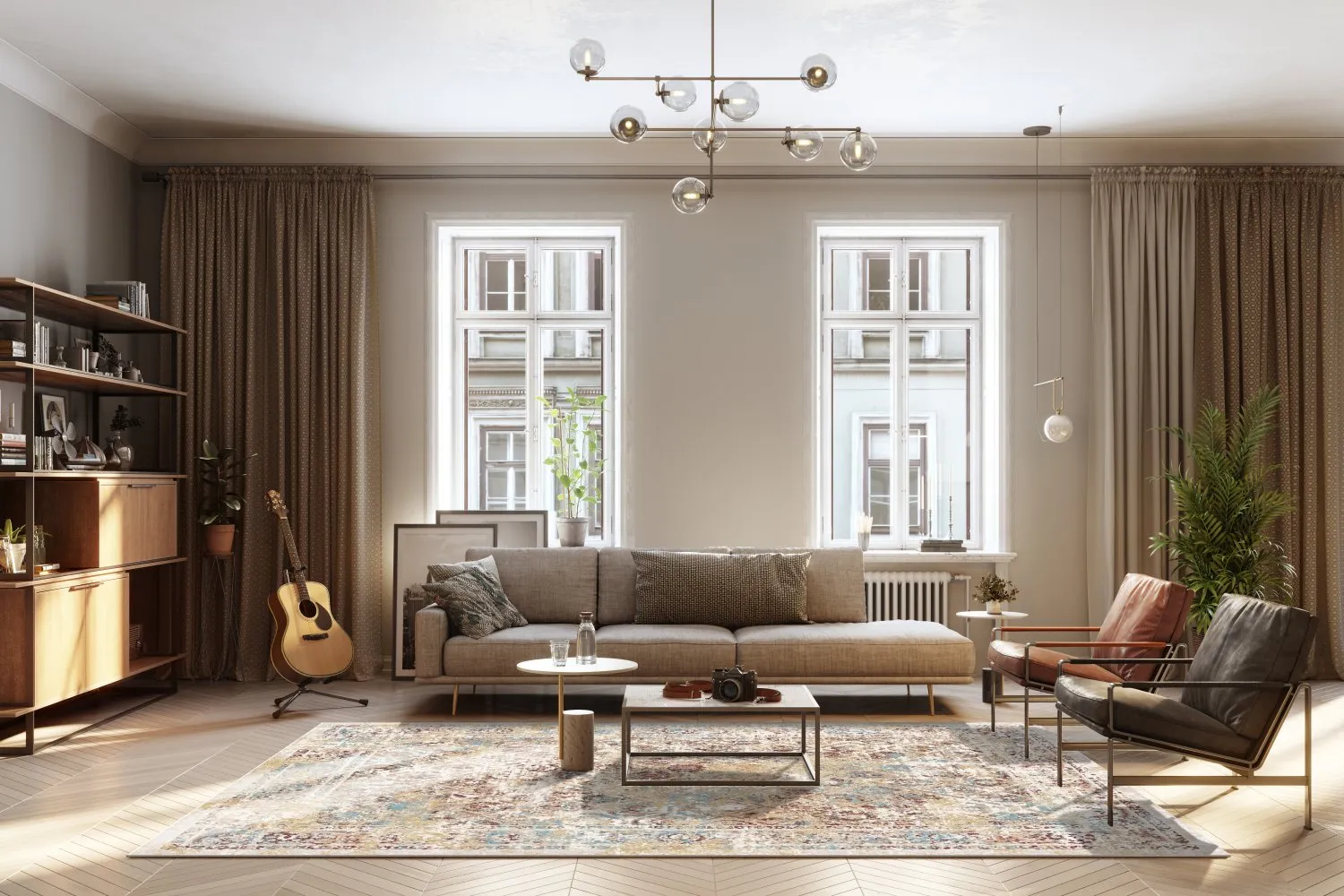 Tapete Wilton - Douz (azul/multicolorido)