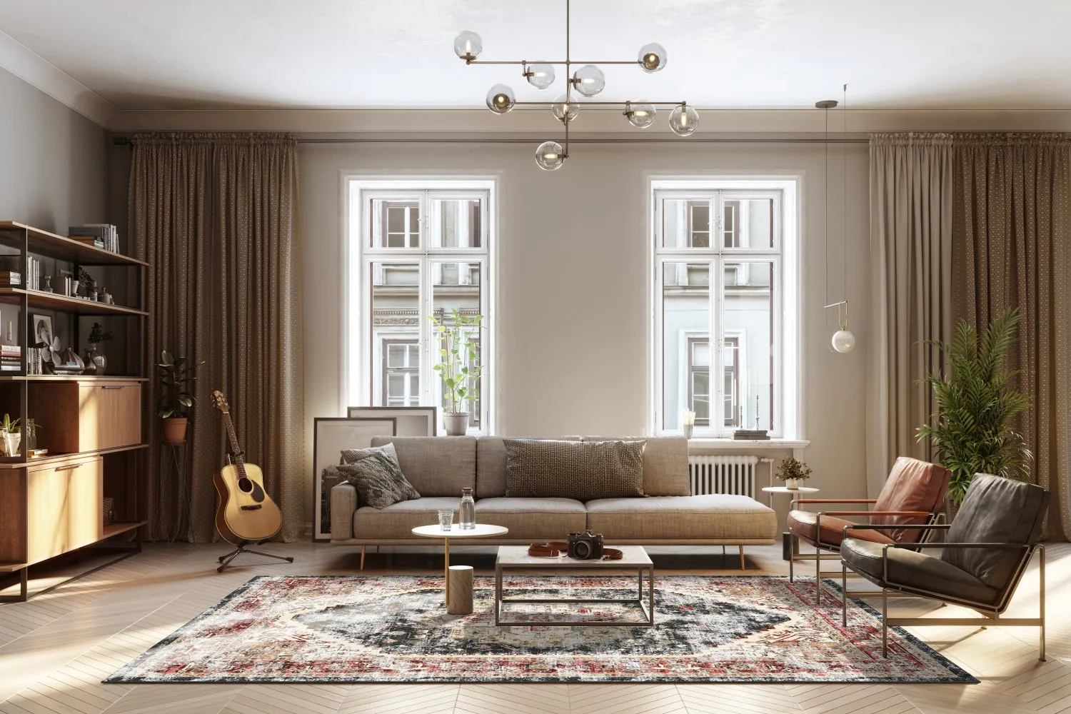 Tapete Wilton - Javis (vermelho/multicolorido)