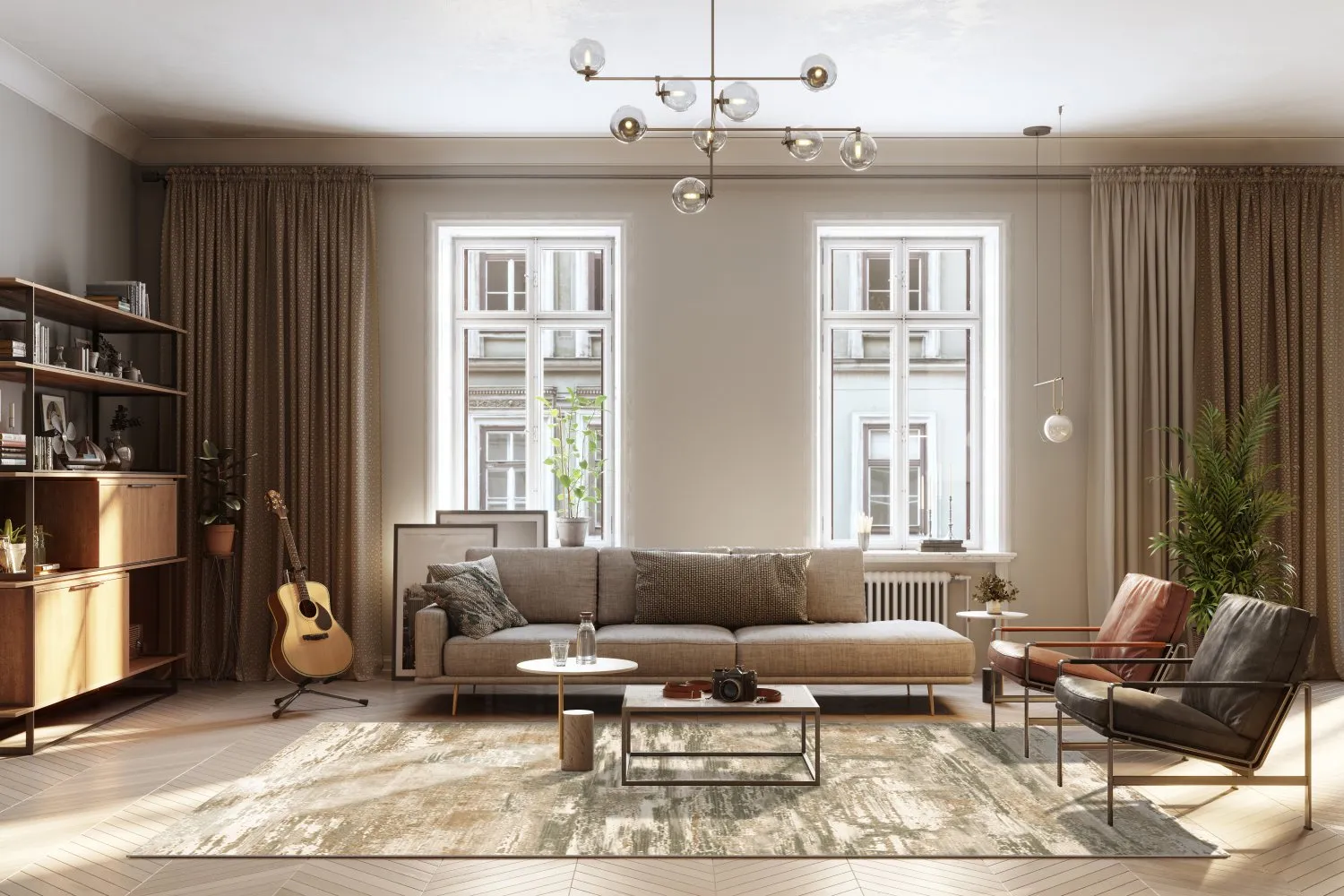 Tapete Wilton - Ben Arous (verde)