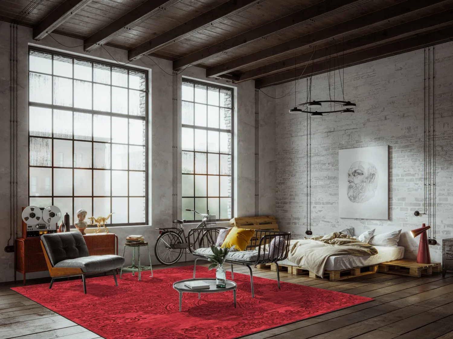 Tapete Wilton - Valenza (vermelho)