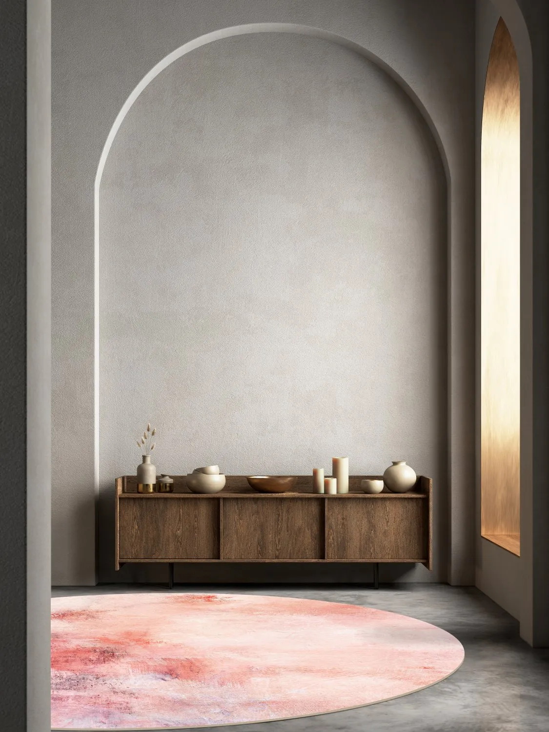 Tapete redondo - Nancy (rosa)