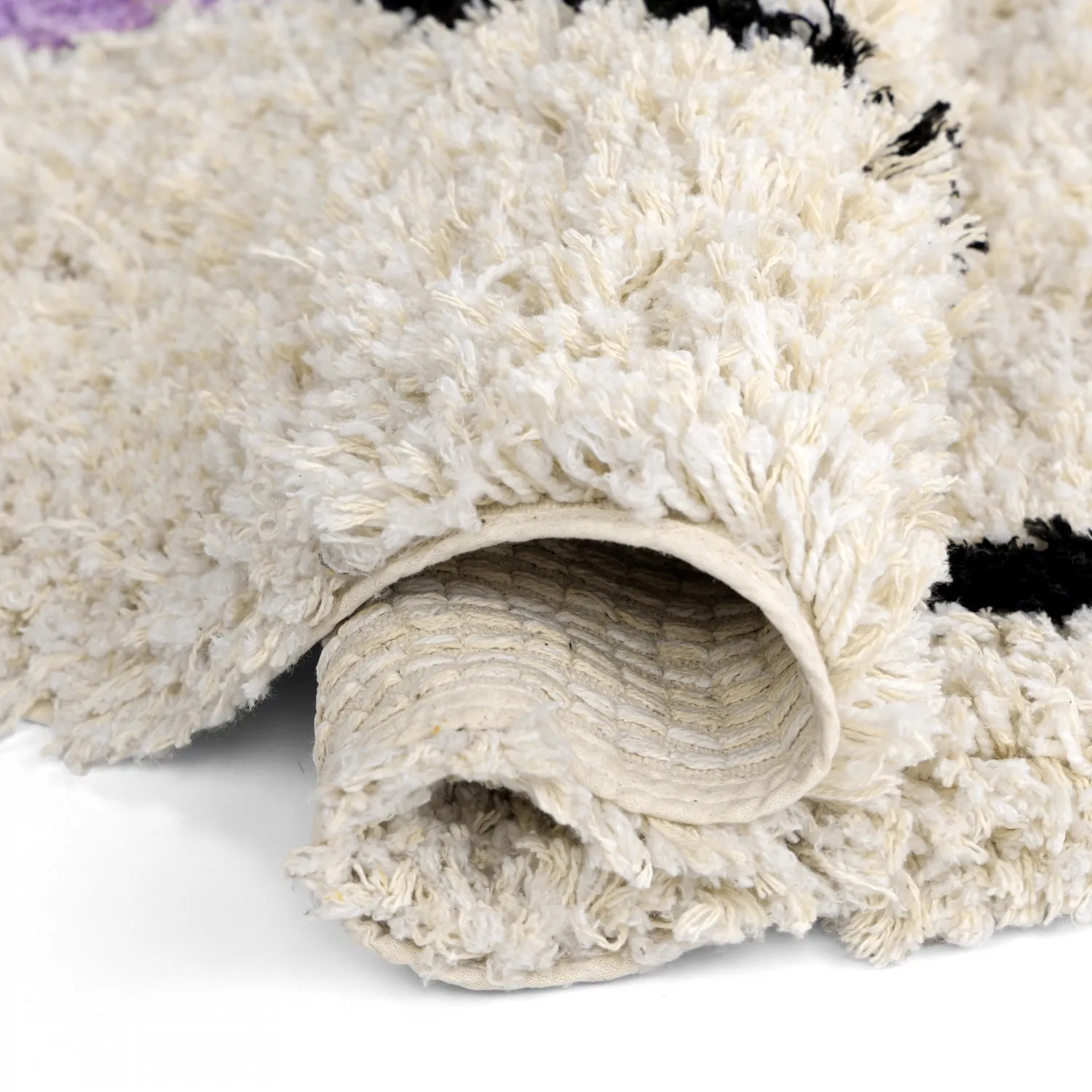 Tapete redondo - Londa Natural Cotton Shaggy (multi)