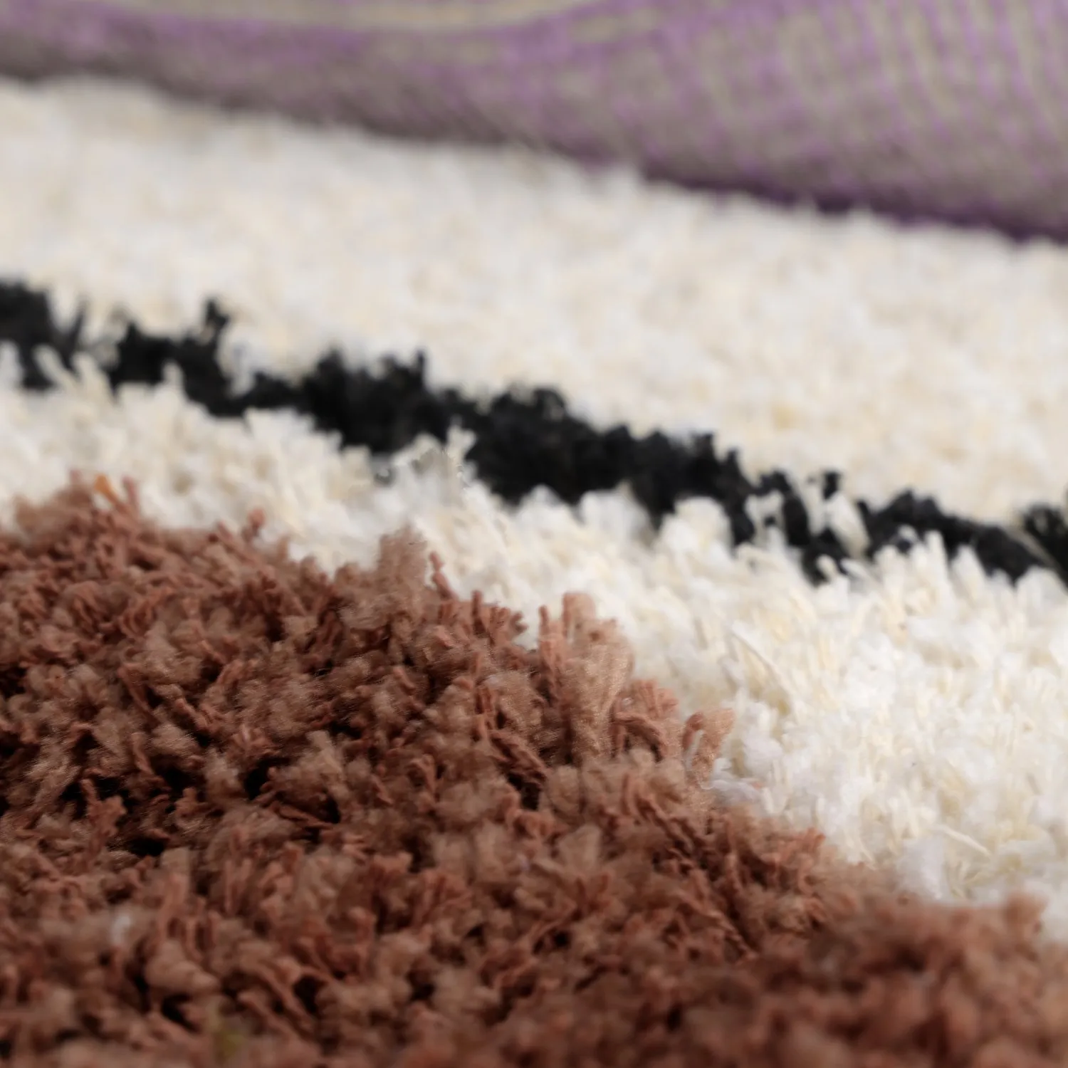 Tapete redondo - Londa Natural Cotton Shaggy (multi)