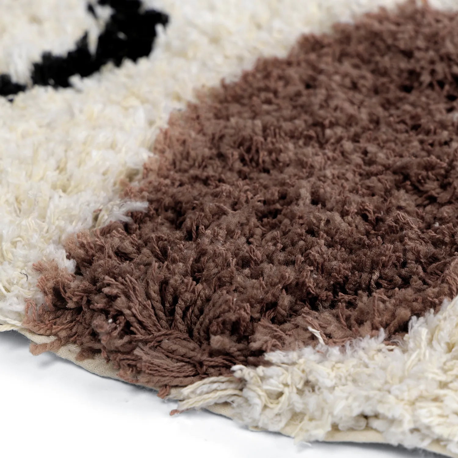 Tapete redondo - Naousa Natural Cotton Shaggy (multi)