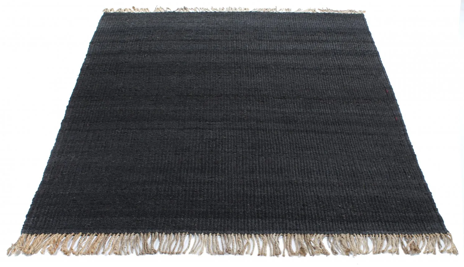 Tapete de juta - Nawa (juta/preto)