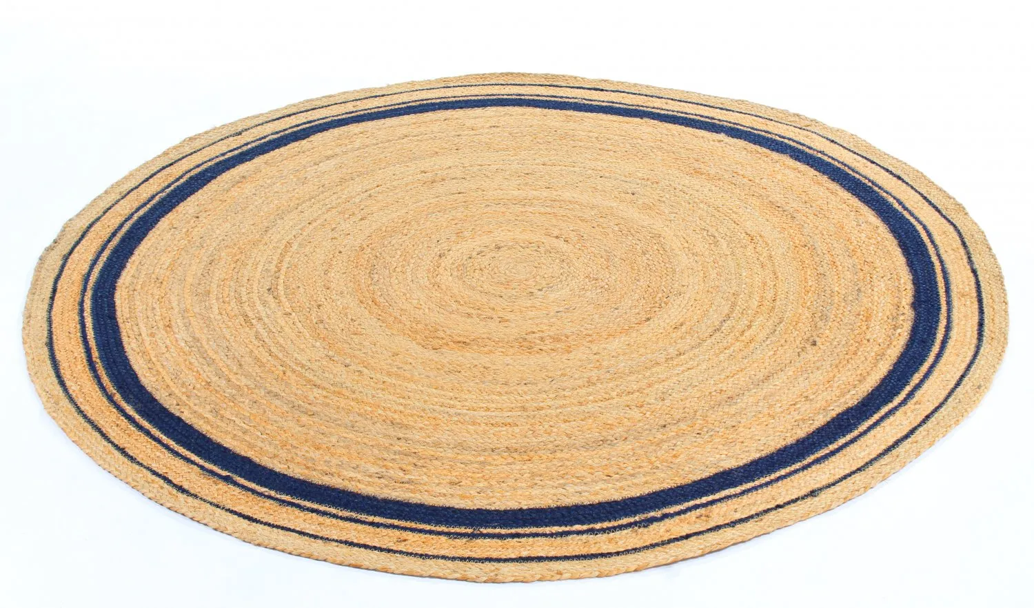 Tapetes redondos - Bundi (juta/azul)