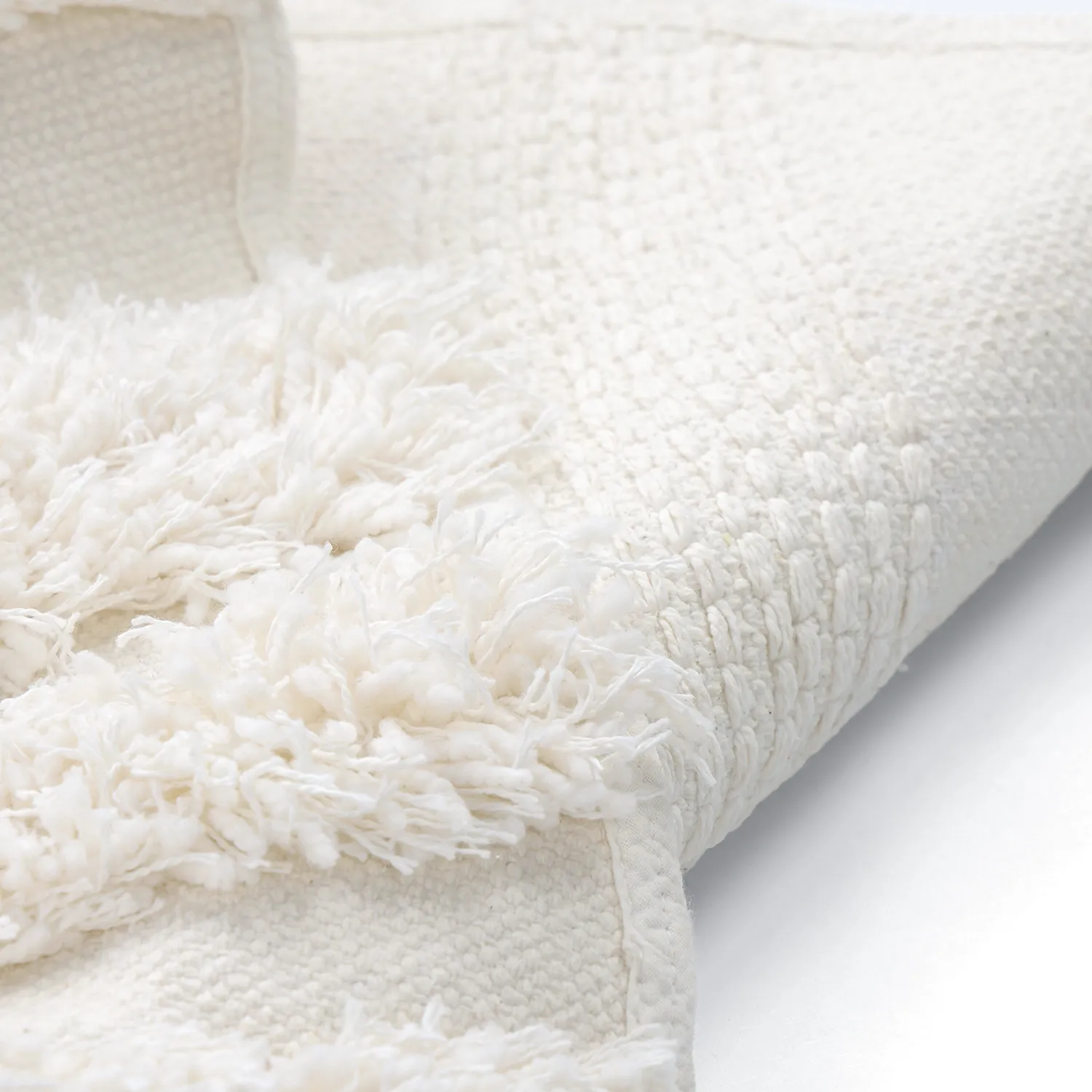 Tapete redondo - Cazorla Natural Cotton Shaggy (off white)