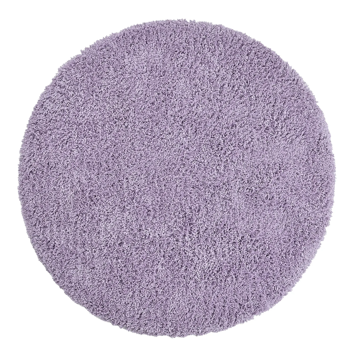 Tapete redondo - Combarro Solid Cotton Shaggy (roxo claro)