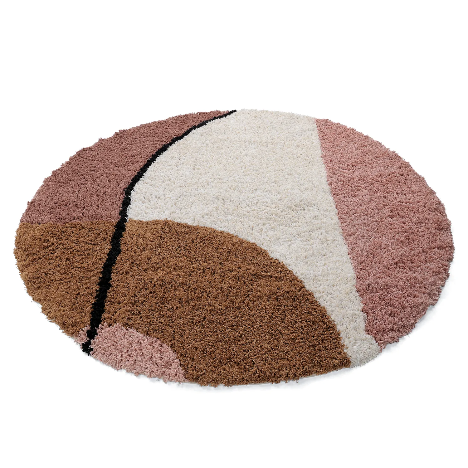 Tapete redondo - Perast Natural Cotton Shaggy (multi)