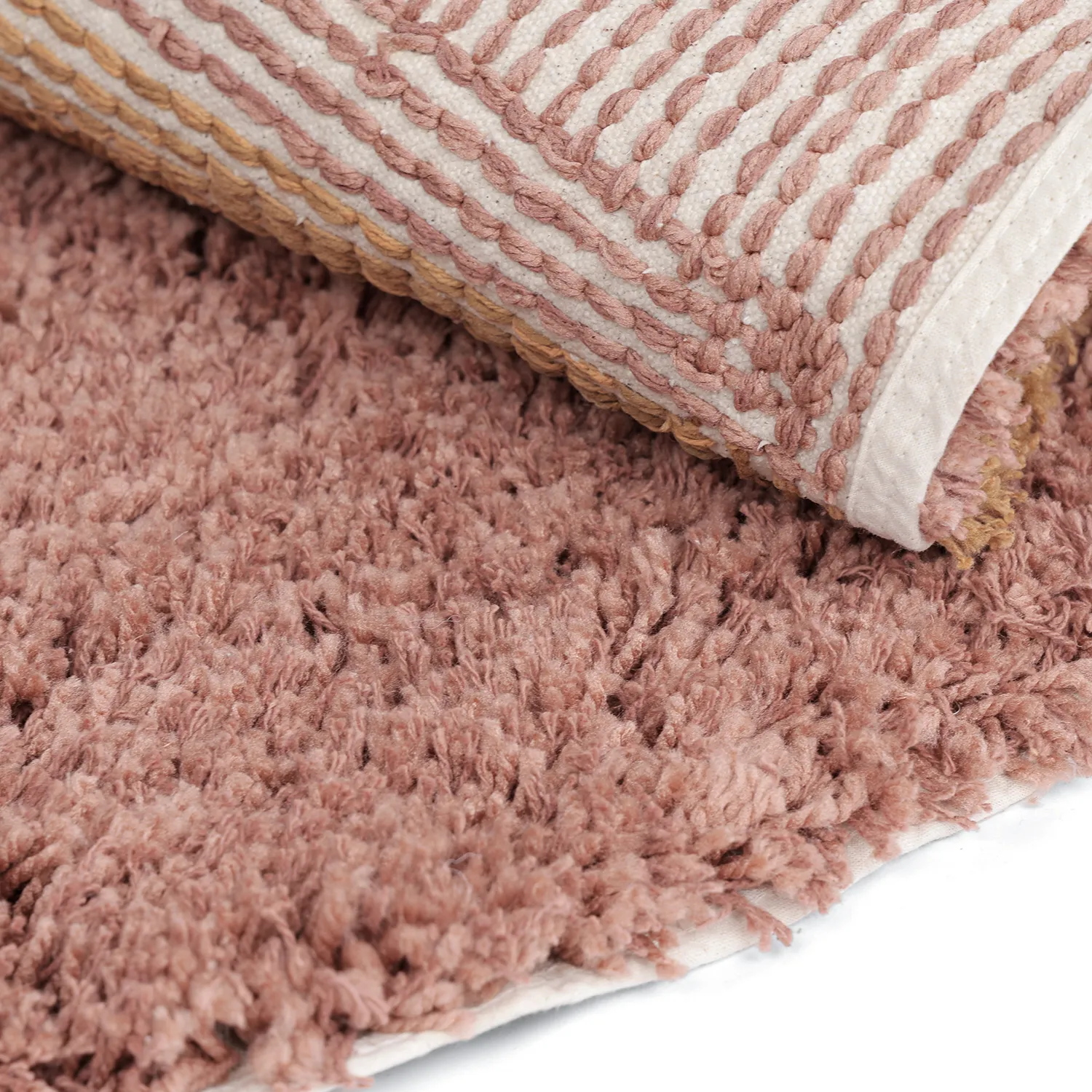 Tapete redondo - Perast Natural Cotton Shaggy (multi)