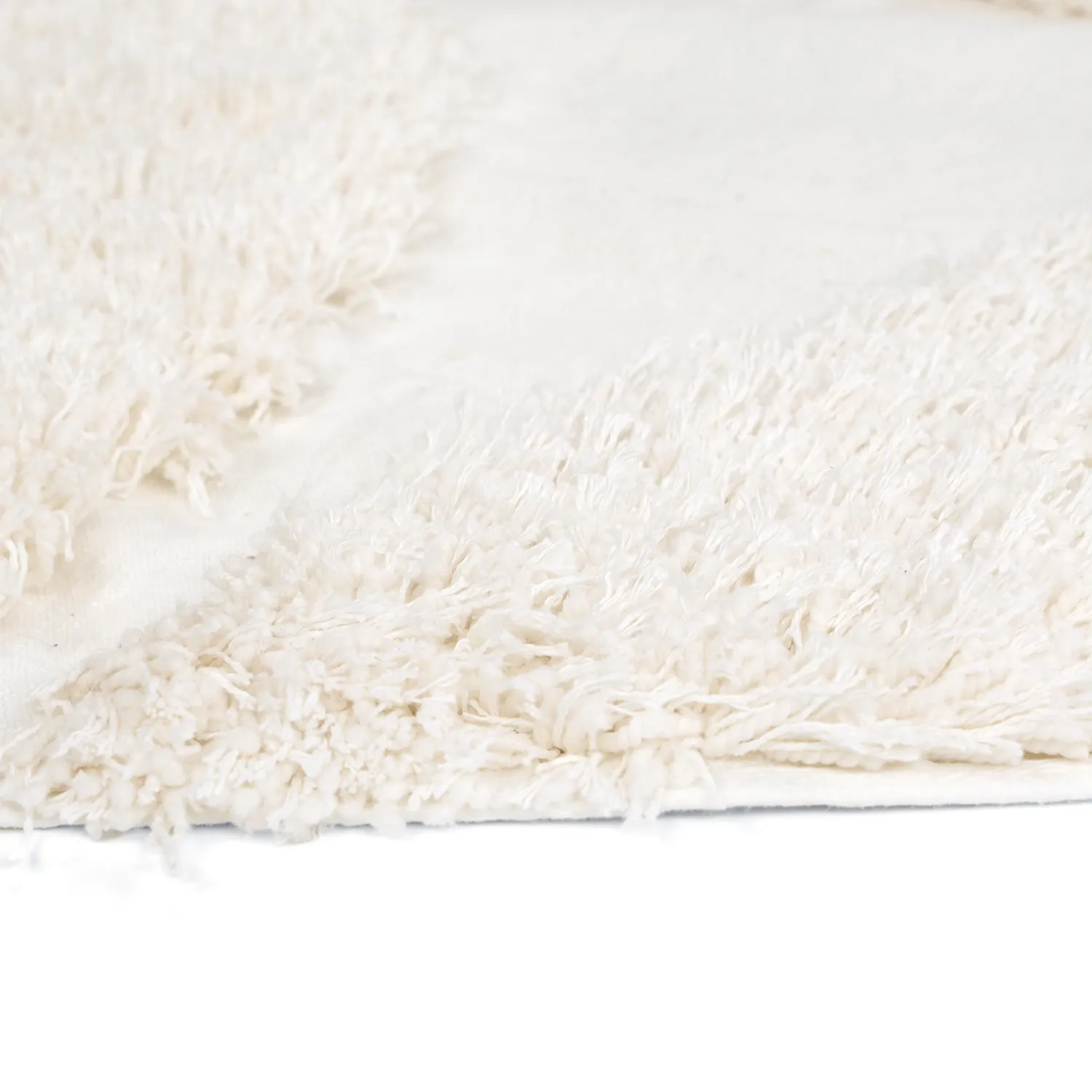 Tapete redondo - Sivota Natural Cotton Shaggy (off white)