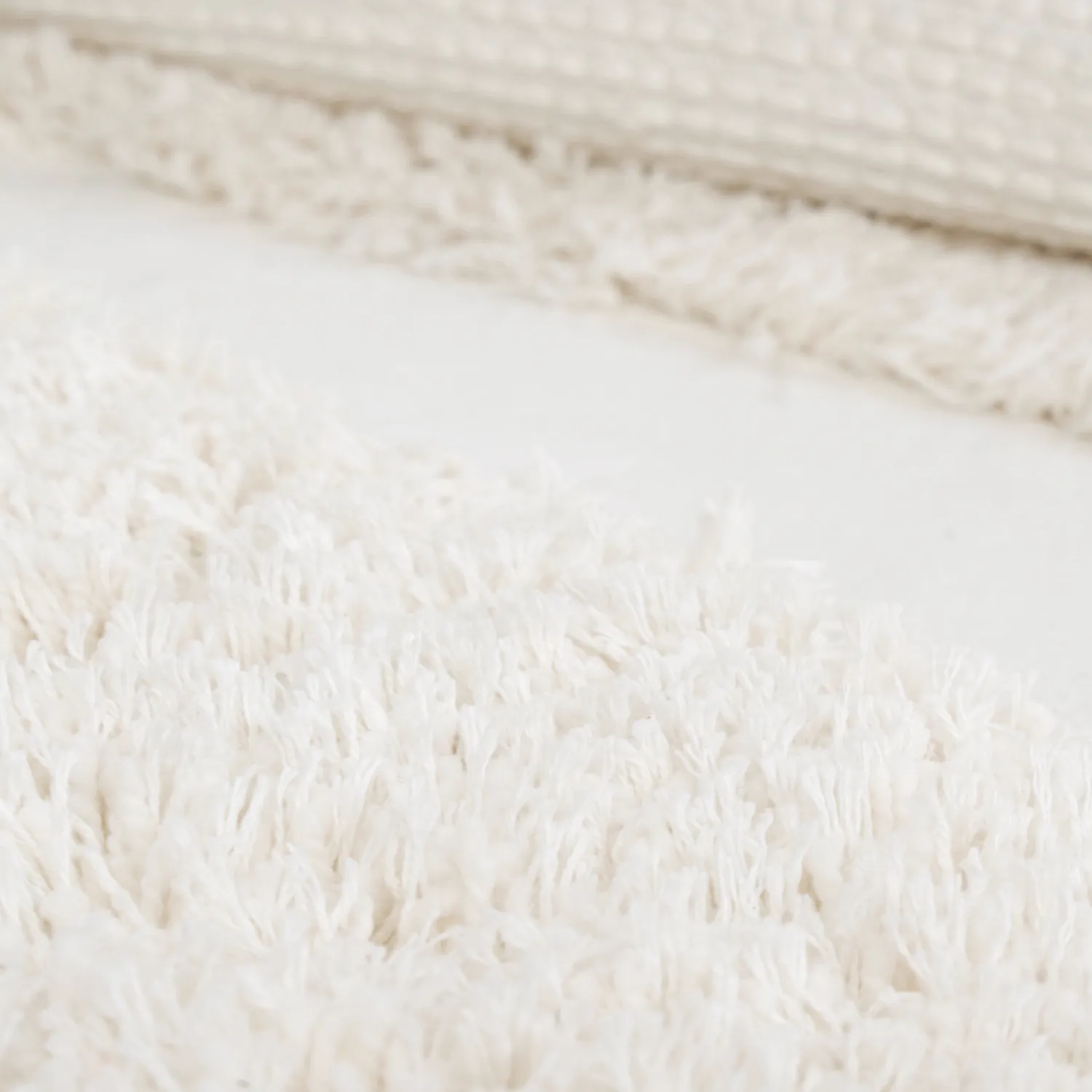 Tapete redondo - Sivota Natural Cotton Shaggy (off white)