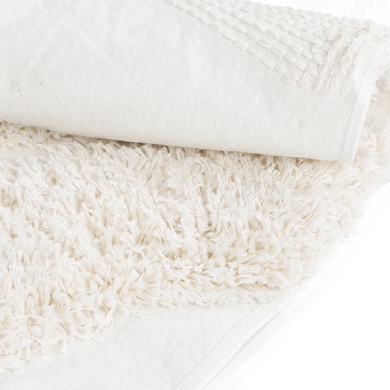 Tapete redondo - Sivota Natural Cotton Shaggy (off white)