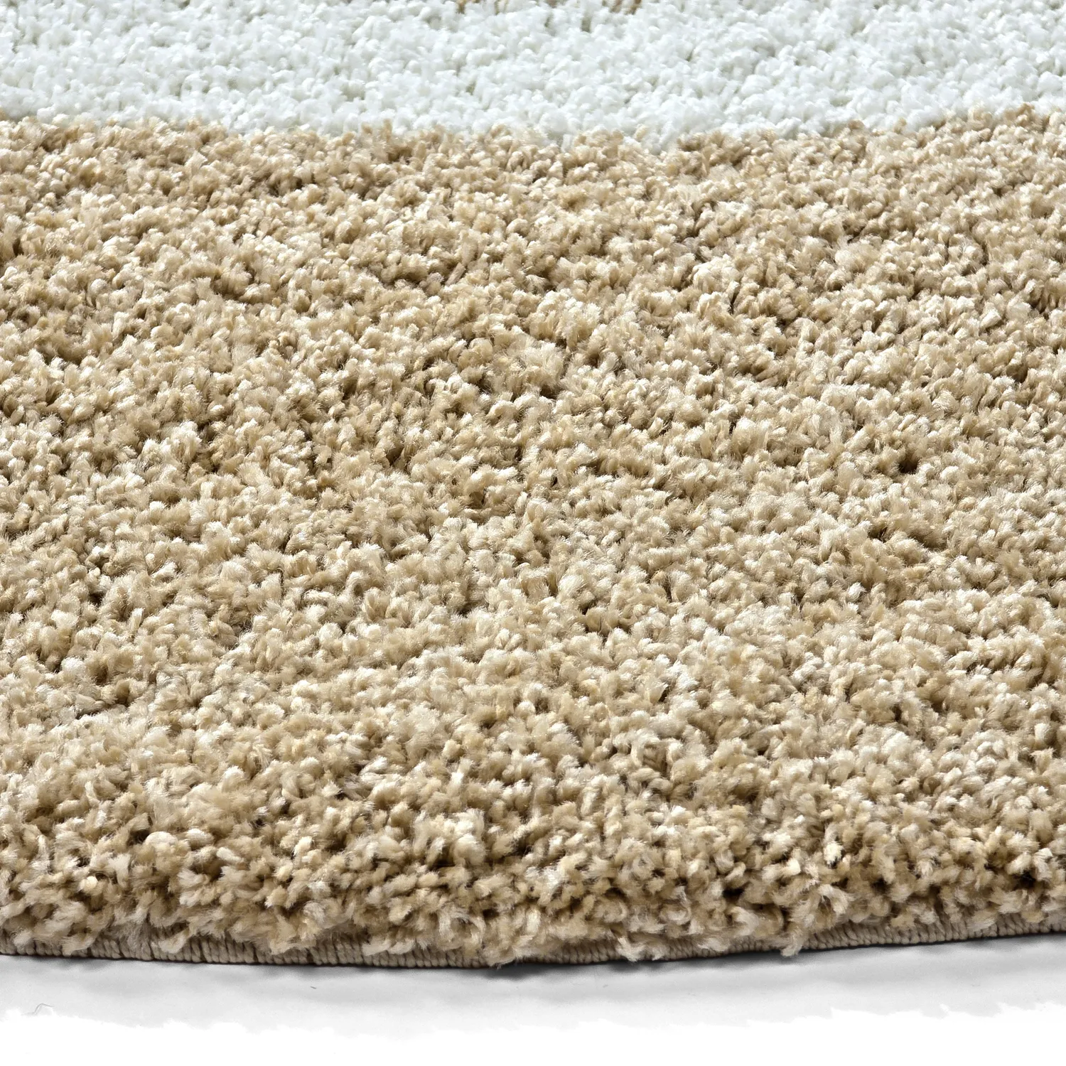 Tapetes redondos - Alsace (bege/branco/marrom)