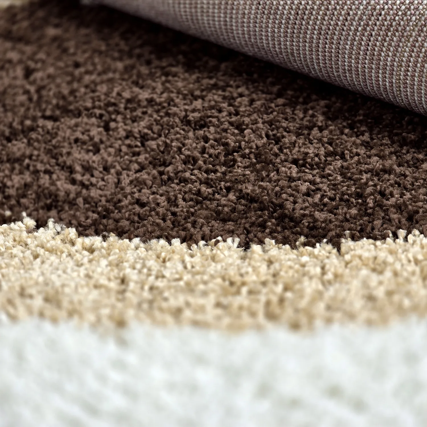 Tapetes redondos - Alsace (bege/branco/marrom)