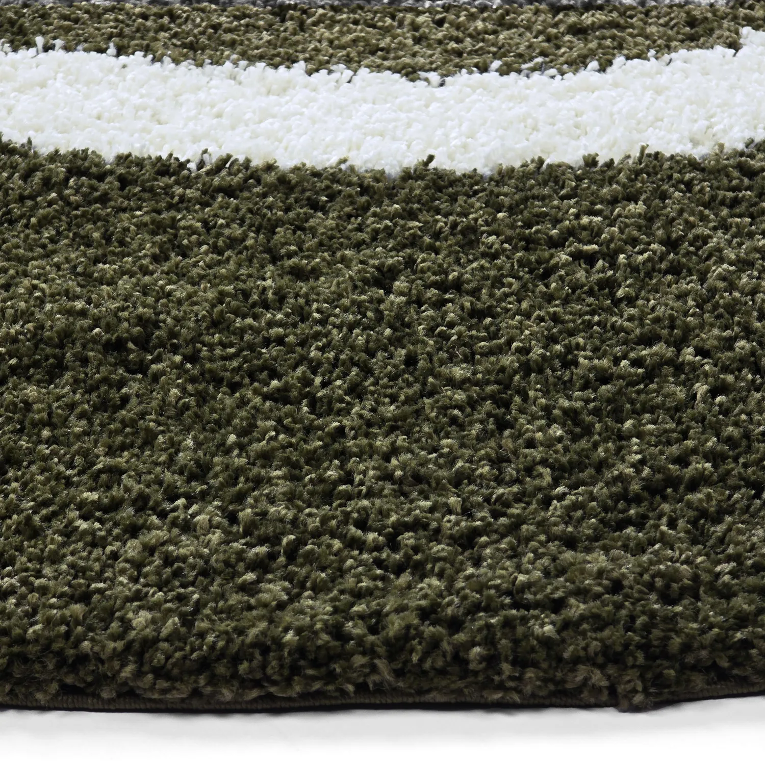 Tapetes redondos - Alsace (verde/branco/laranja)